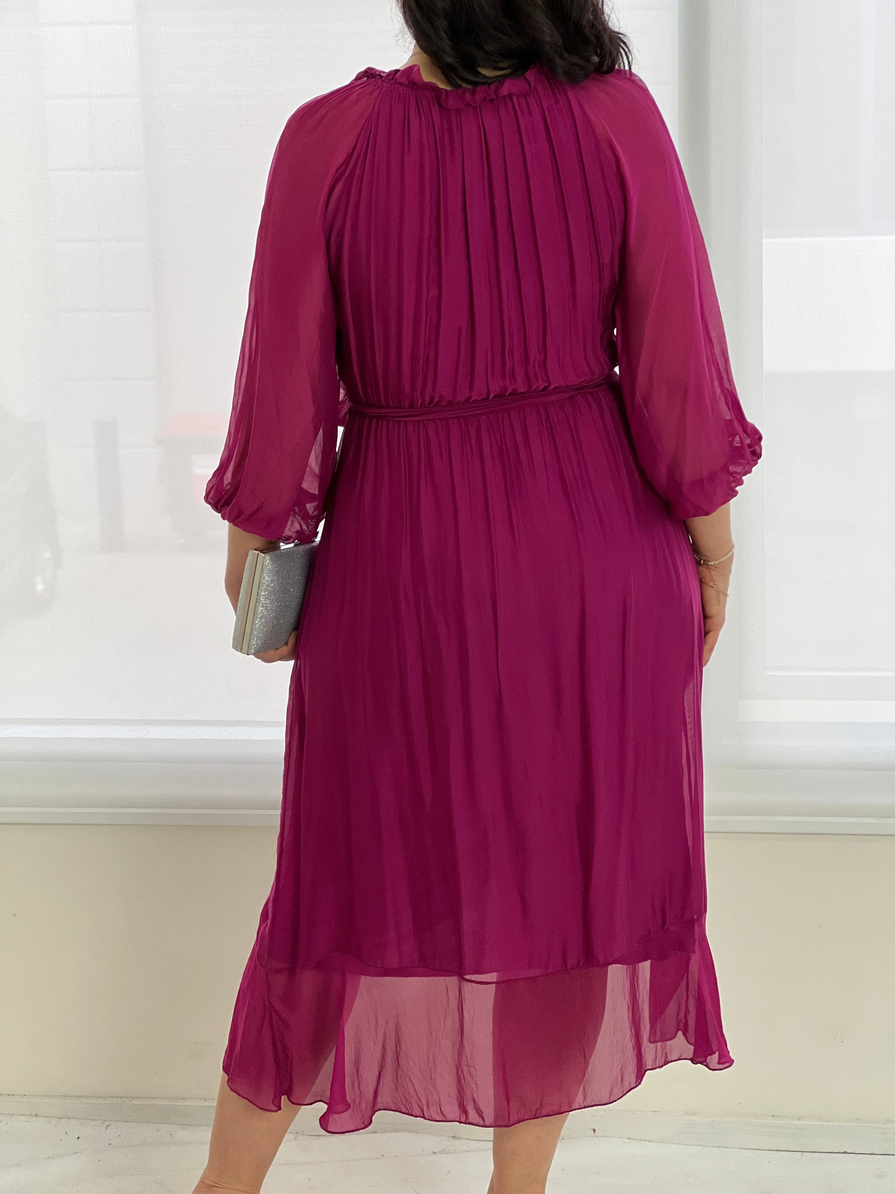 Ryan Orchid Silk Dress