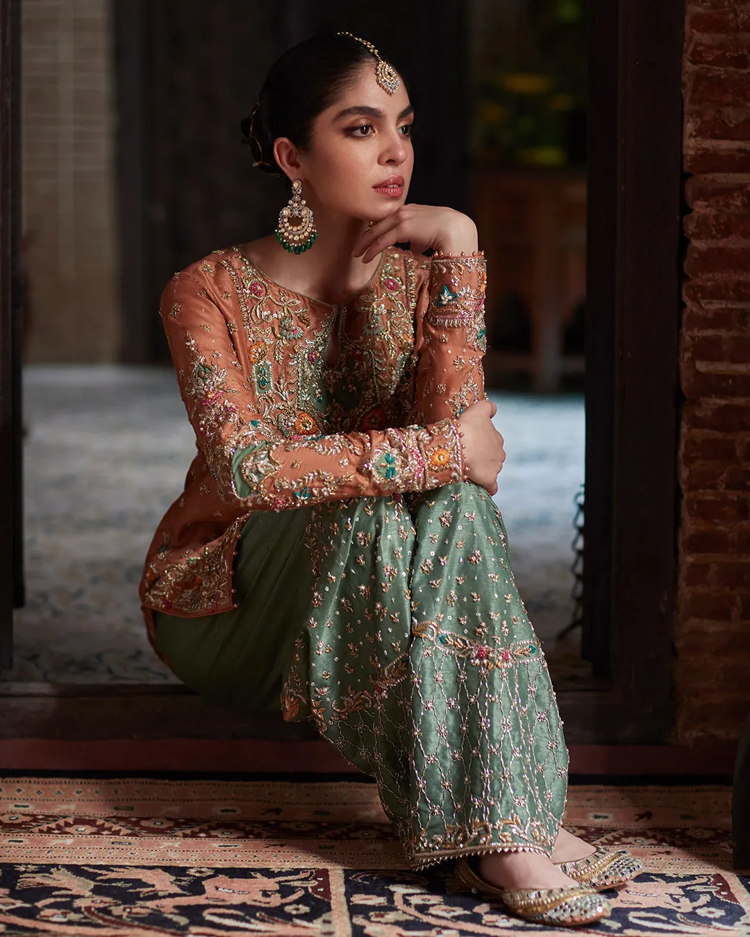 Salwar Kameez and Dupatta Dress in Raw Silk Fabric