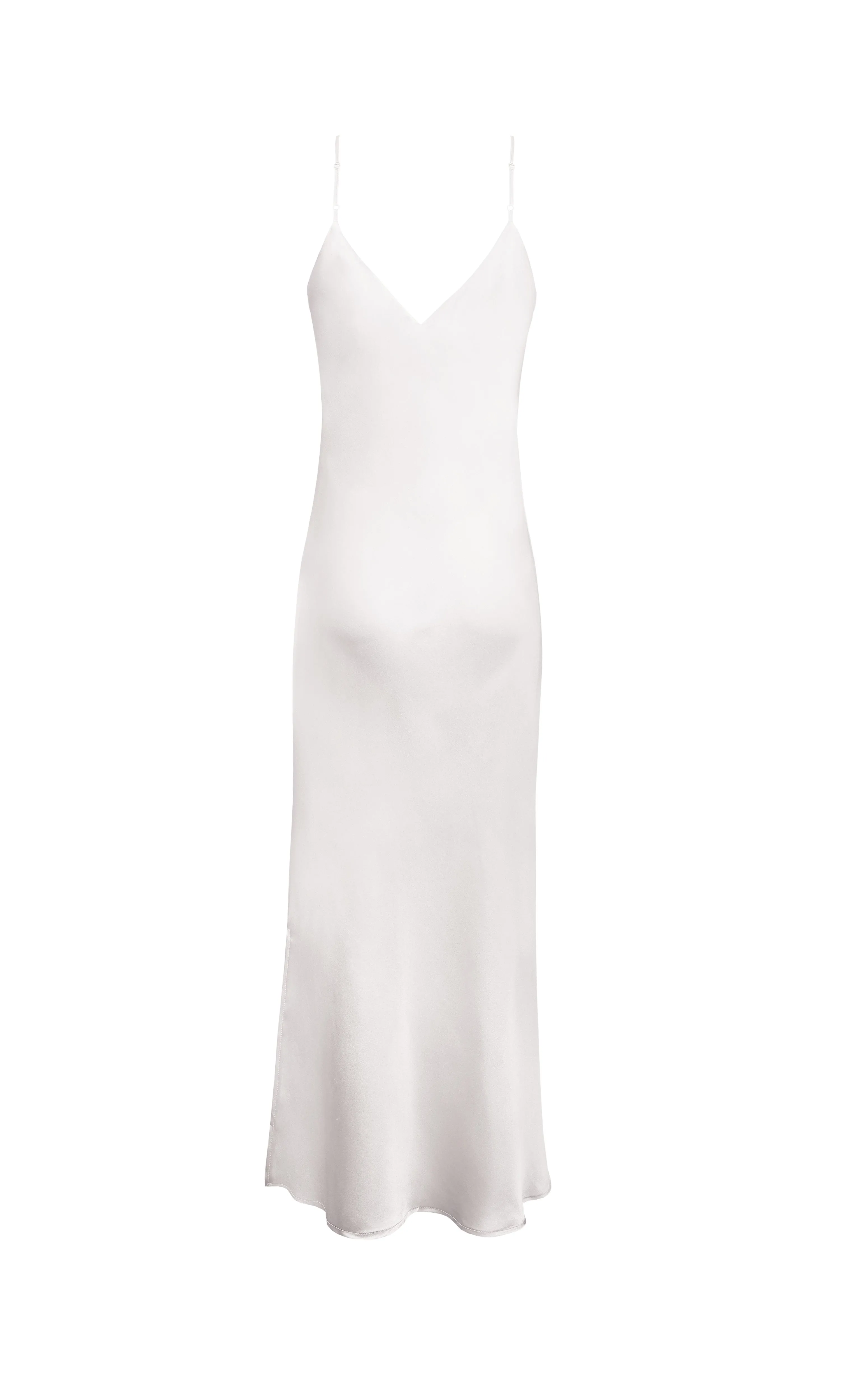 Silk Bias Maxi Dress - Cloud