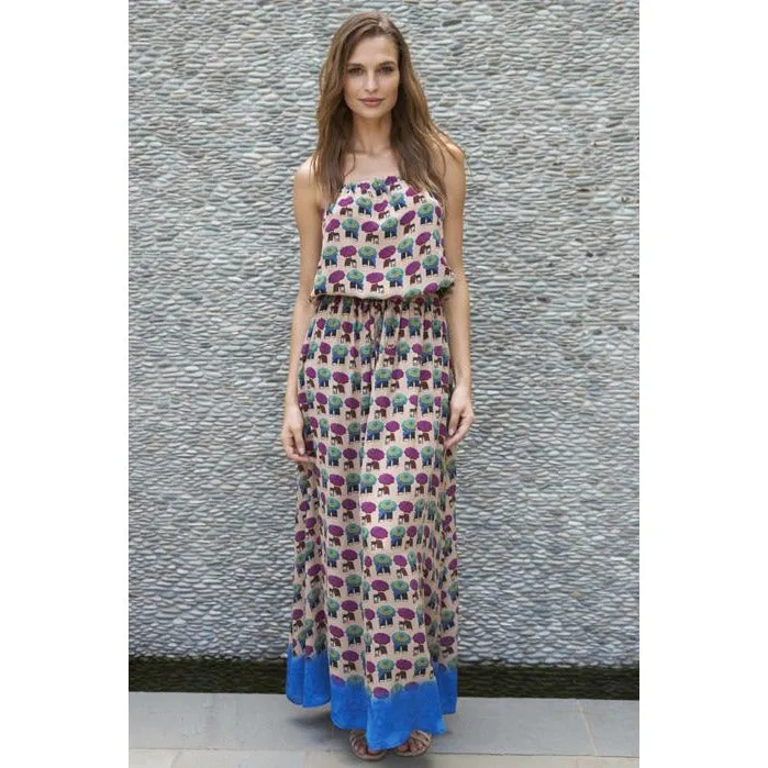 Silk Positano Maxi Dress