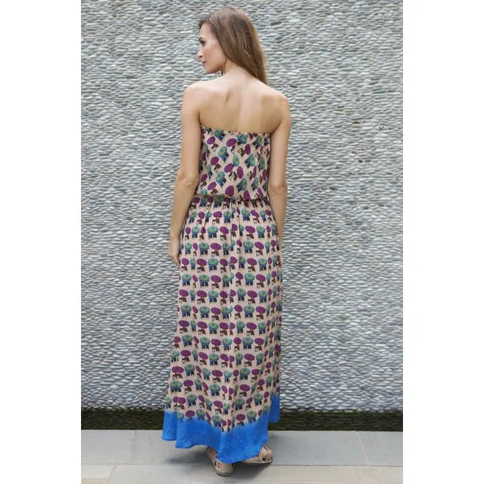 Silk Positano Maxi Dress