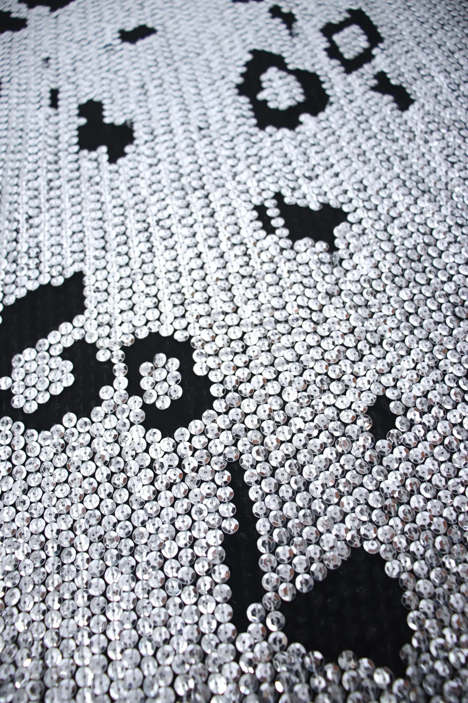 Silk Sequin Leopard Devoré Dress