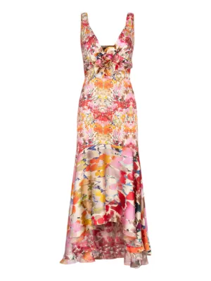 Silvia Tcherassi Saskya Dress in Multicolor Animal