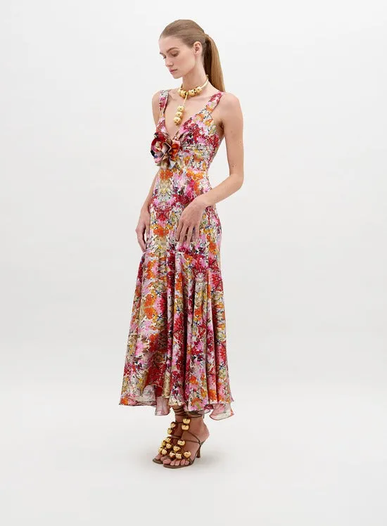 Silvia Tcherassi Saskya Dress in Multicolor Animal
