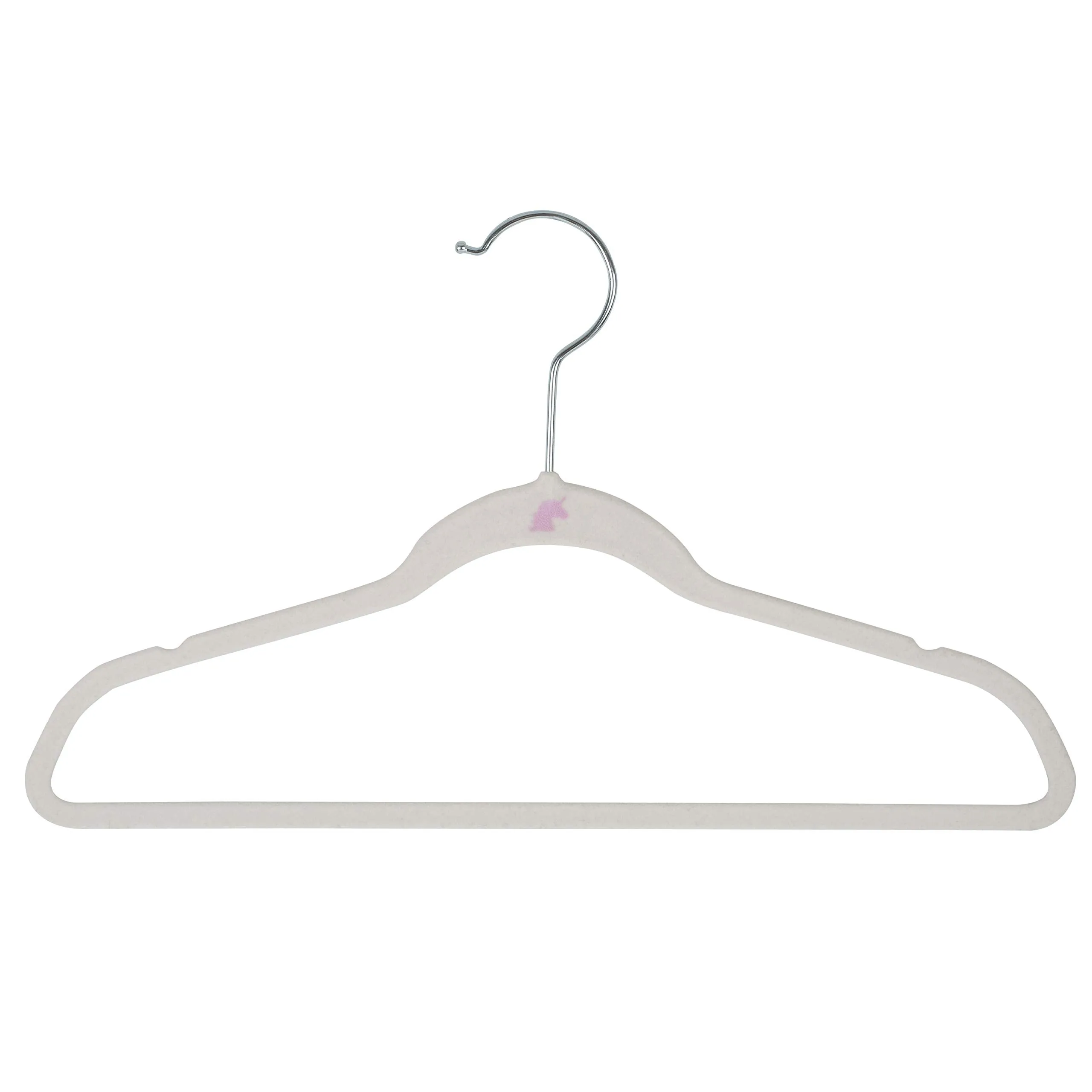 Simplify 100 Pack Kids Velvet Hangers | Slim | Non-Slip Design | Space