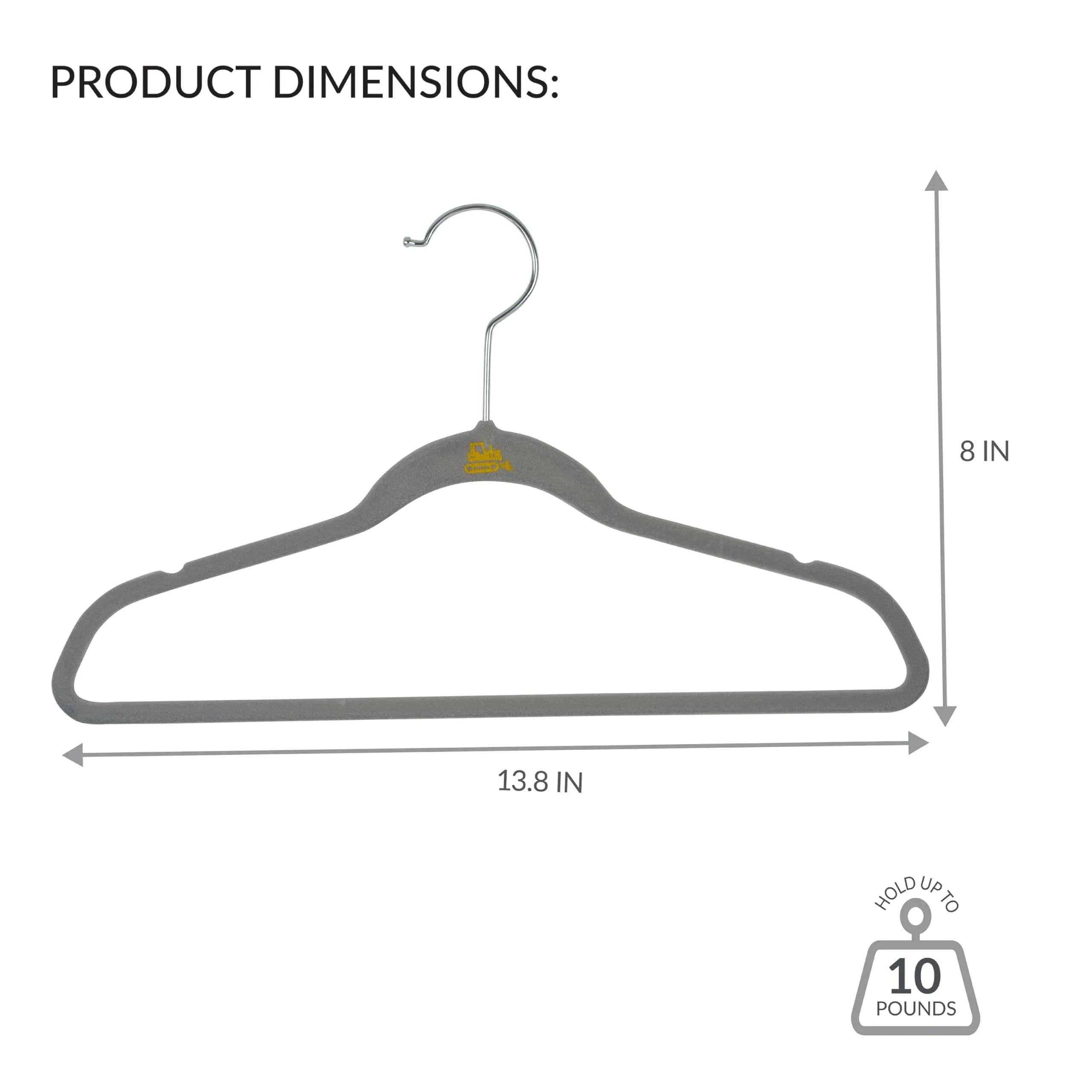 Simplify 100 Pack Kids Velvet Hangers | Slim | Non-Slip Design | Space