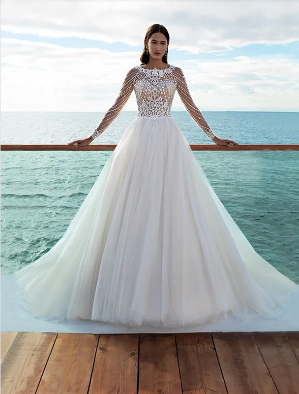 Size 14 Cosmobella 8036 Ivory/Natural Gown