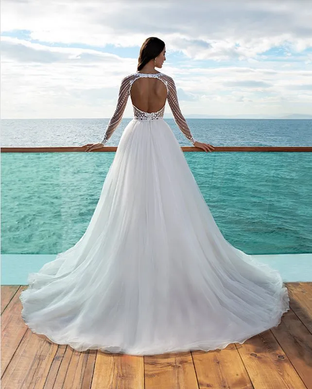 Size 14 Cosmobella 8036 Ivory/Natural Gown