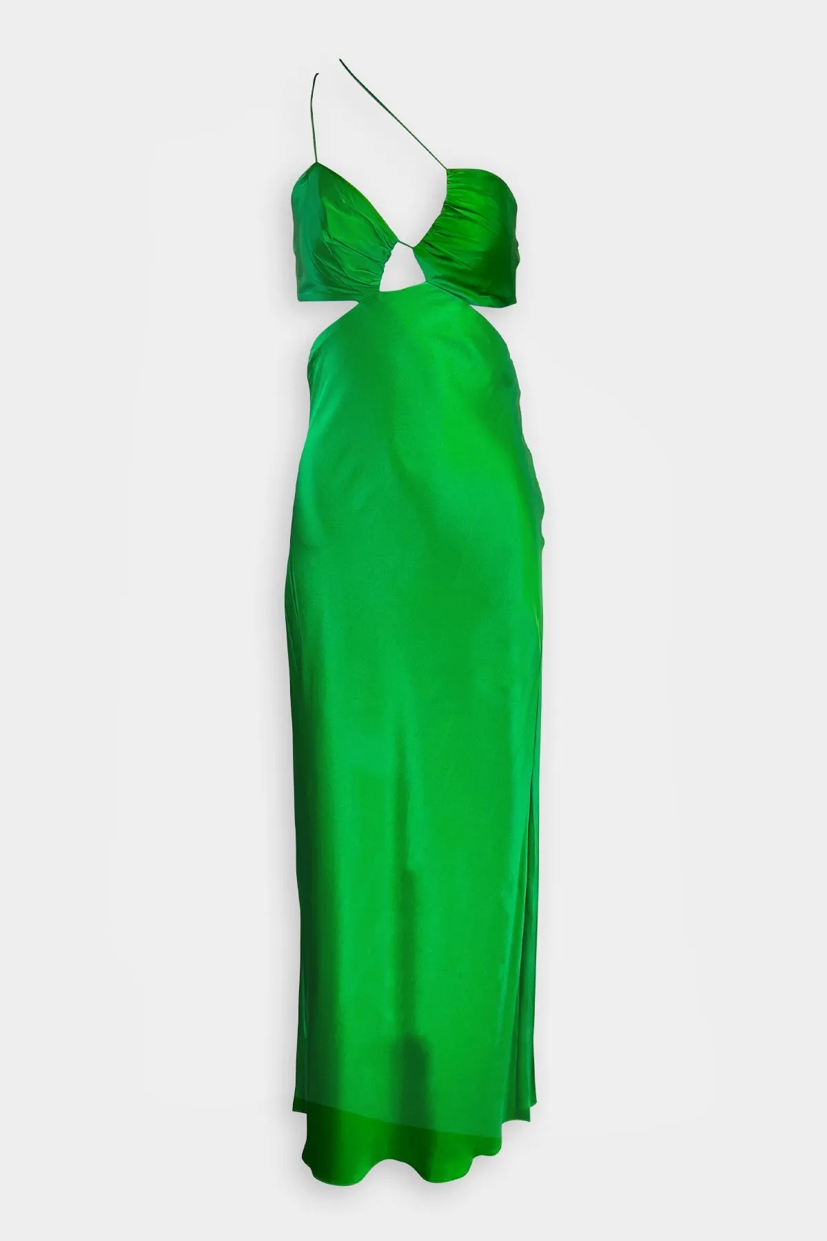 Slant Bias Dress in Palm