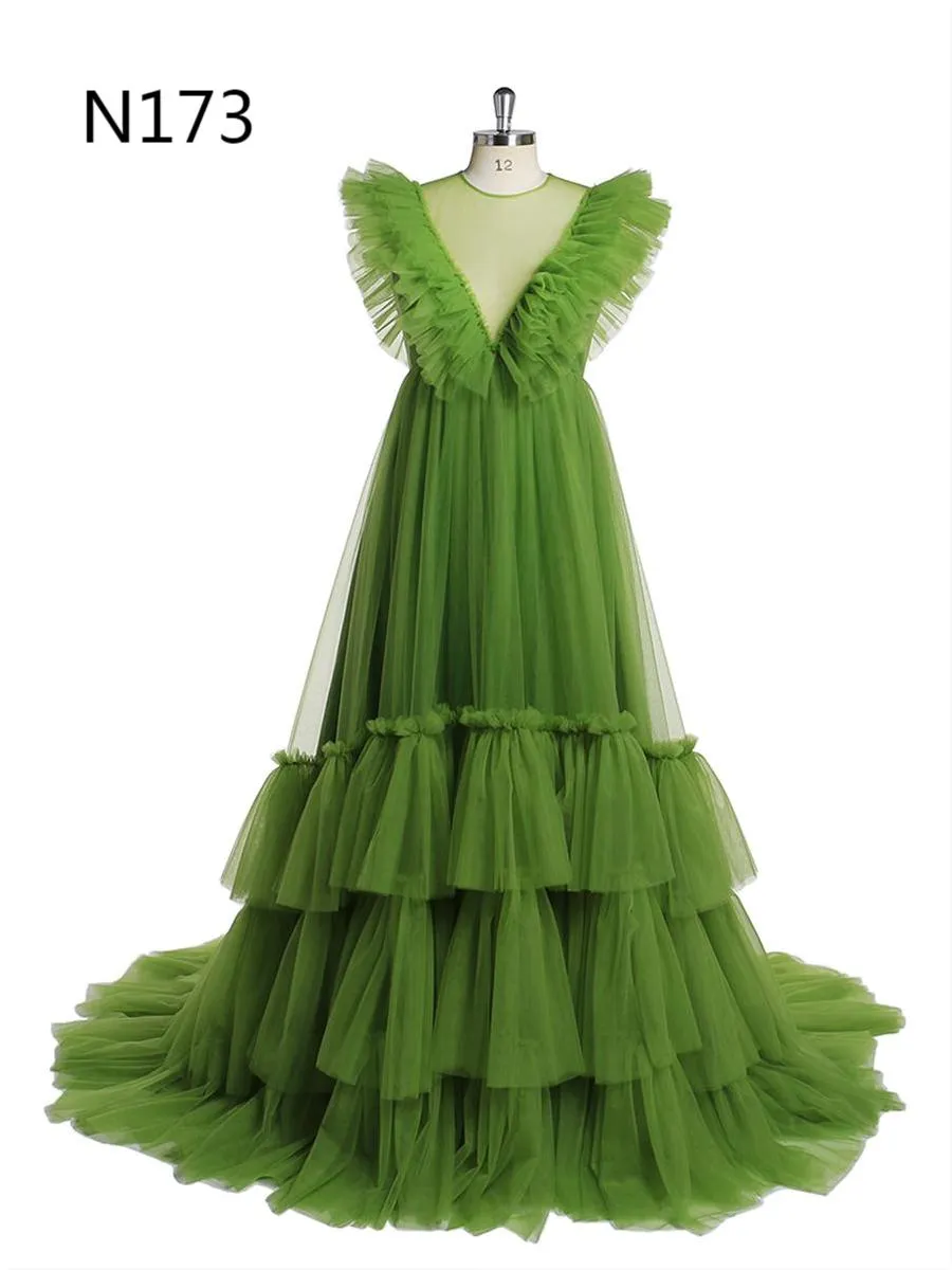 Sleeveless Maxi Maternity Dress Pleated Backless Ball Gown Party Dress