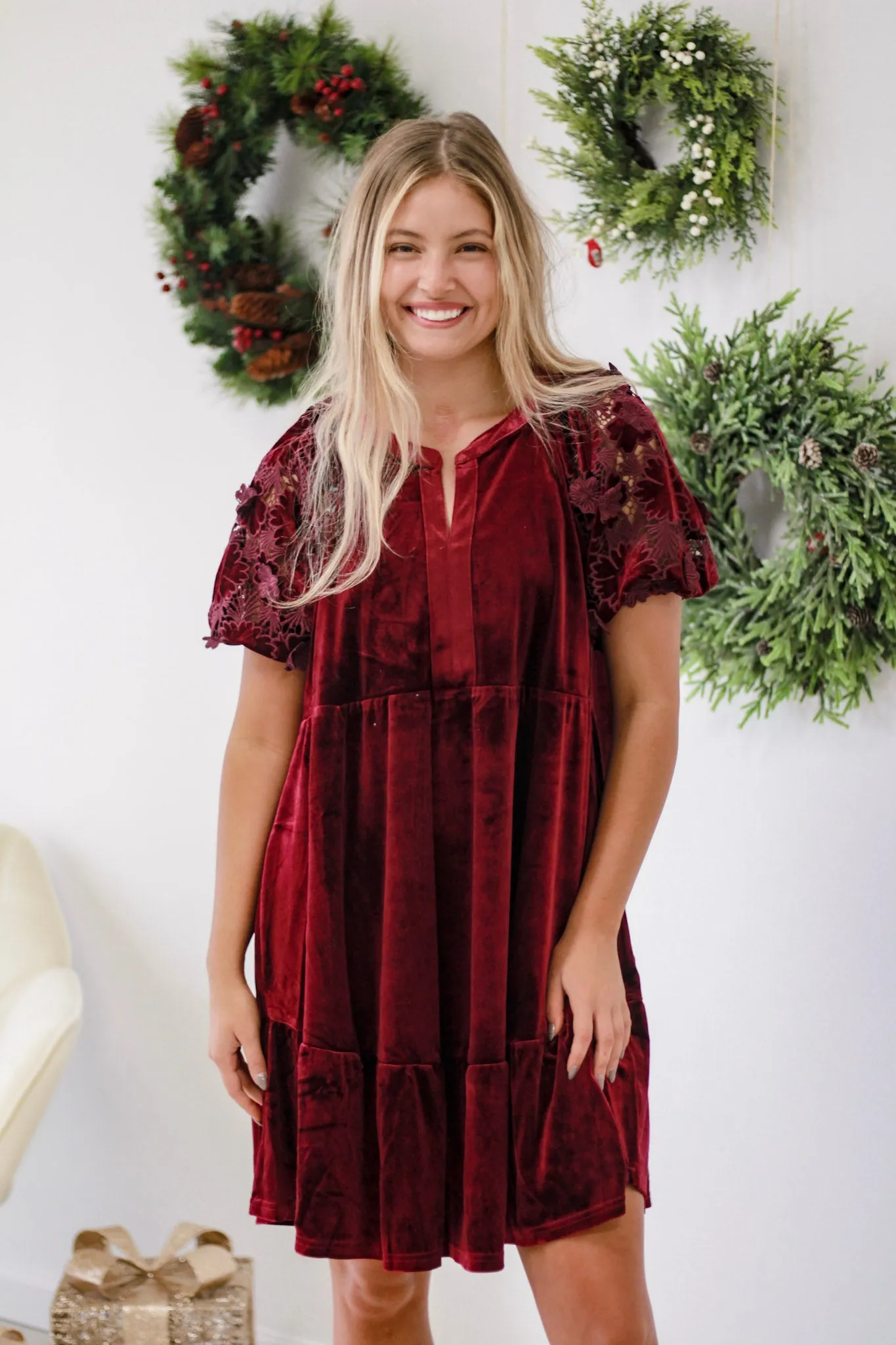 Sugar Plum Fairies Velvet Dress