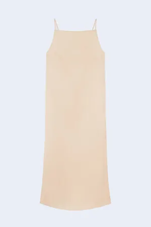 Sulum Silk Dress in Cream Rose