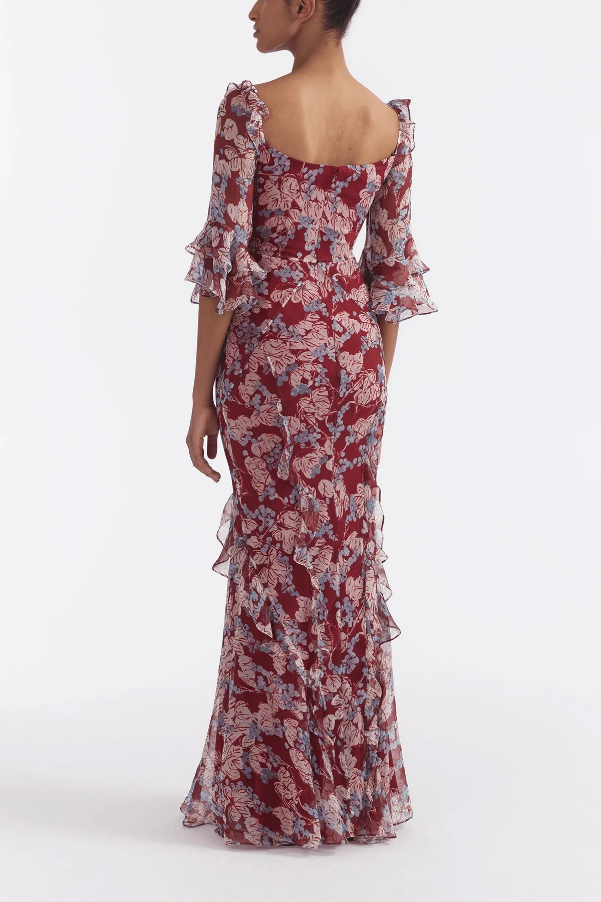 Tamara D Dress in Mulberry Cerise