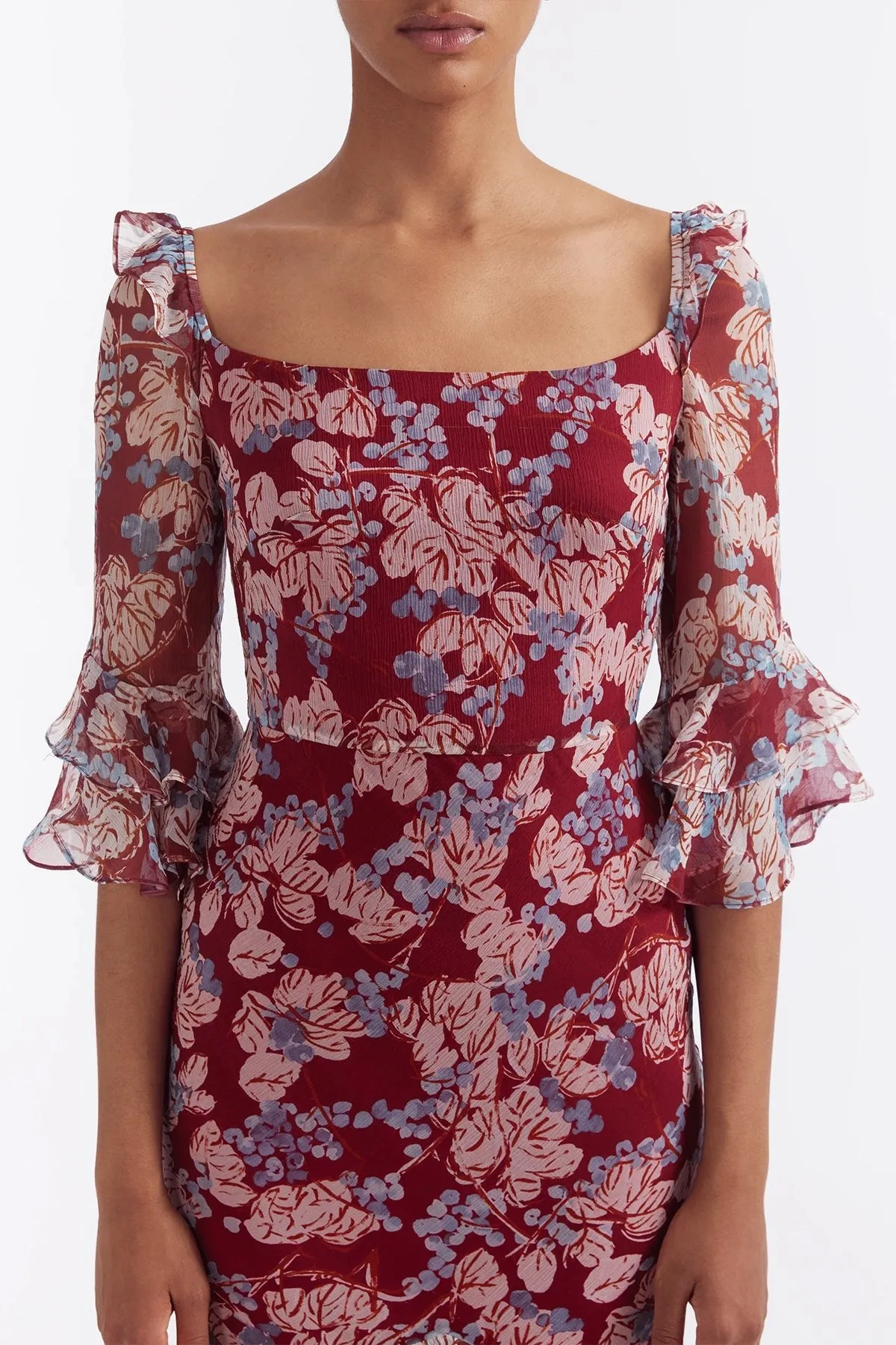 Tamara D Dress in Mulberry Cerise