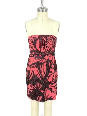 Tibi Silk Embellished Dress