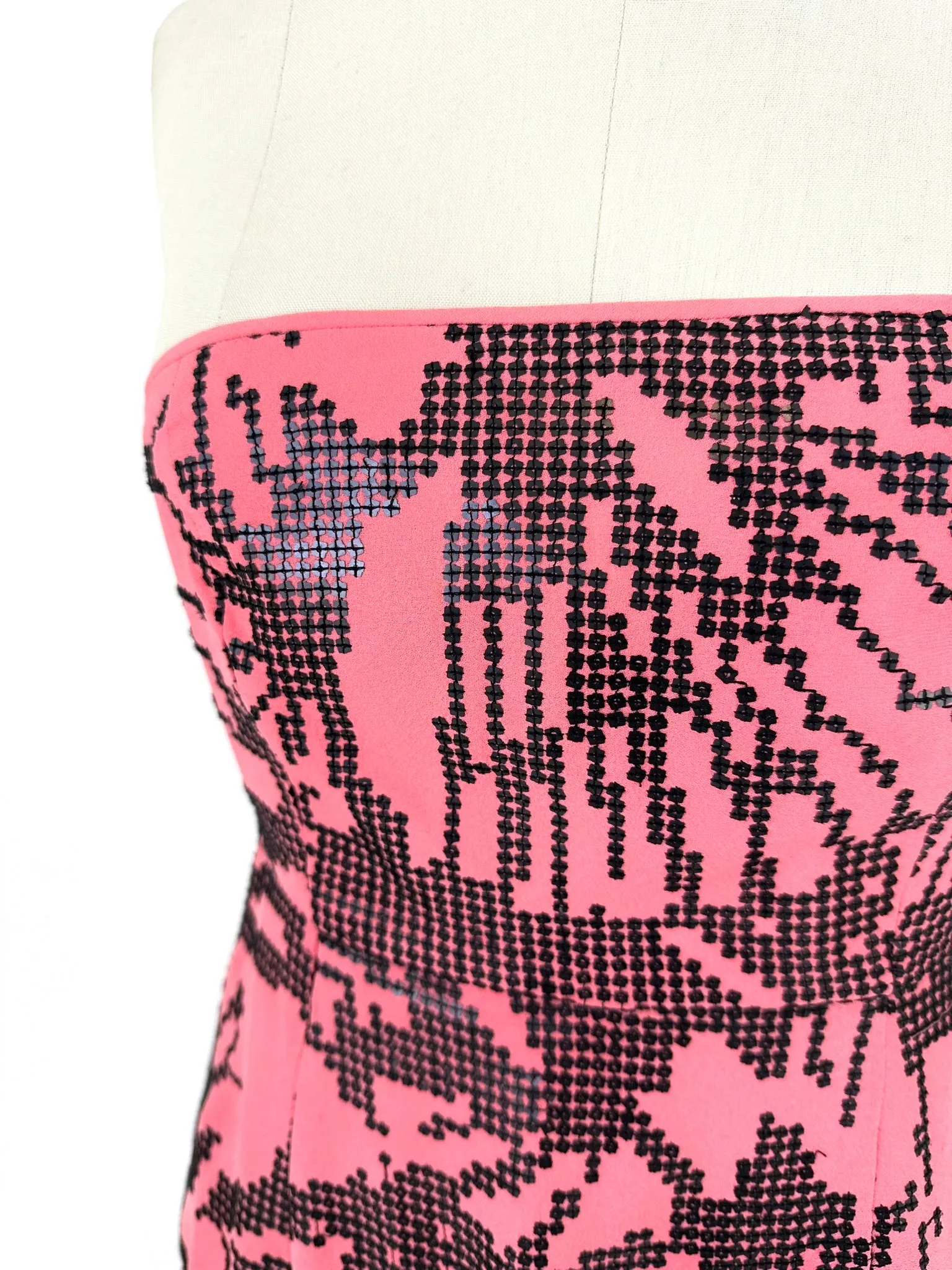 Tibi Silk Embellished Dress