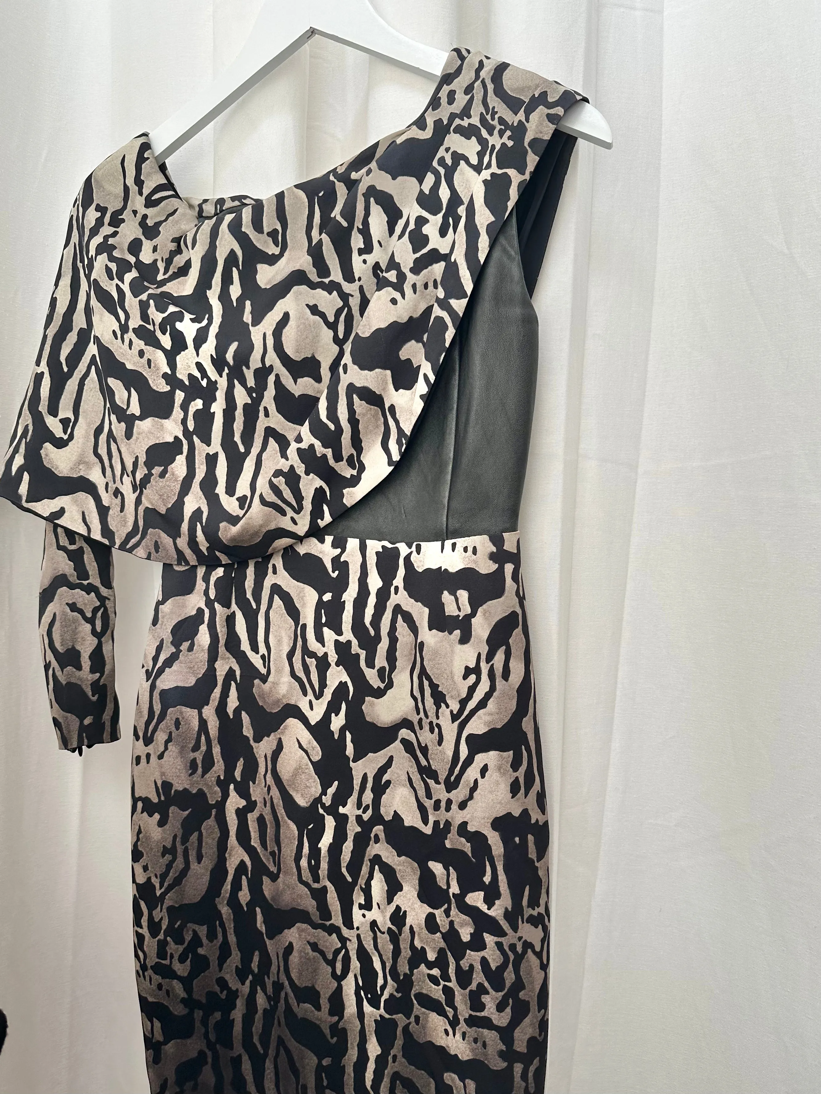 Tom Ford Silk & Lamb Leather Corset Dress