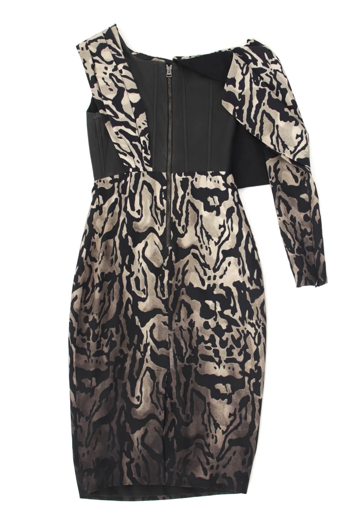 Tom Ford Silk & Lamb Leather Corset Dress