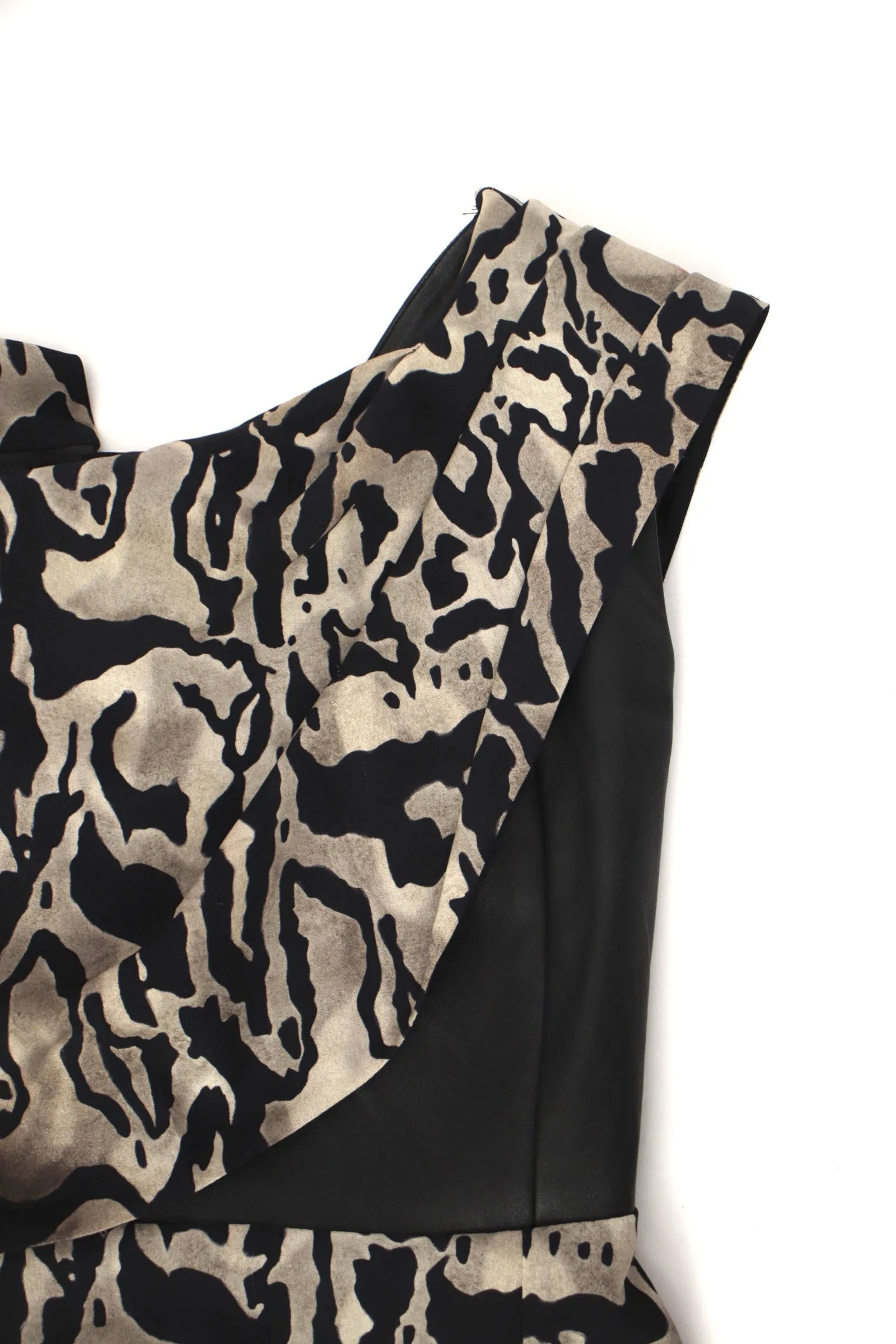 Tom Ford Silk & Lamb Leather Corset Dress