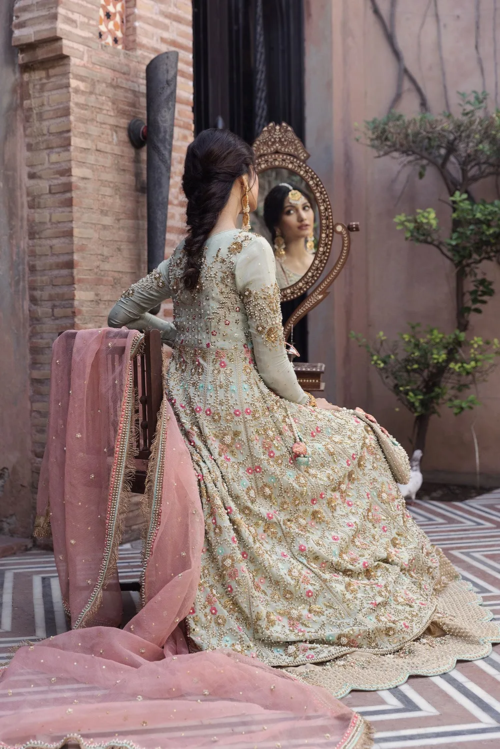 Traditional Kalidar Frock Pakistani Wedding Dresses