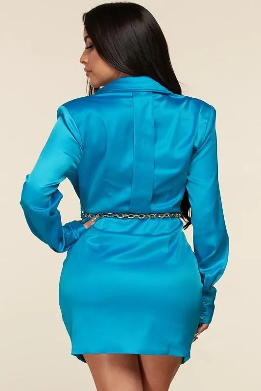 TURQUOISE SKIRT DRESS