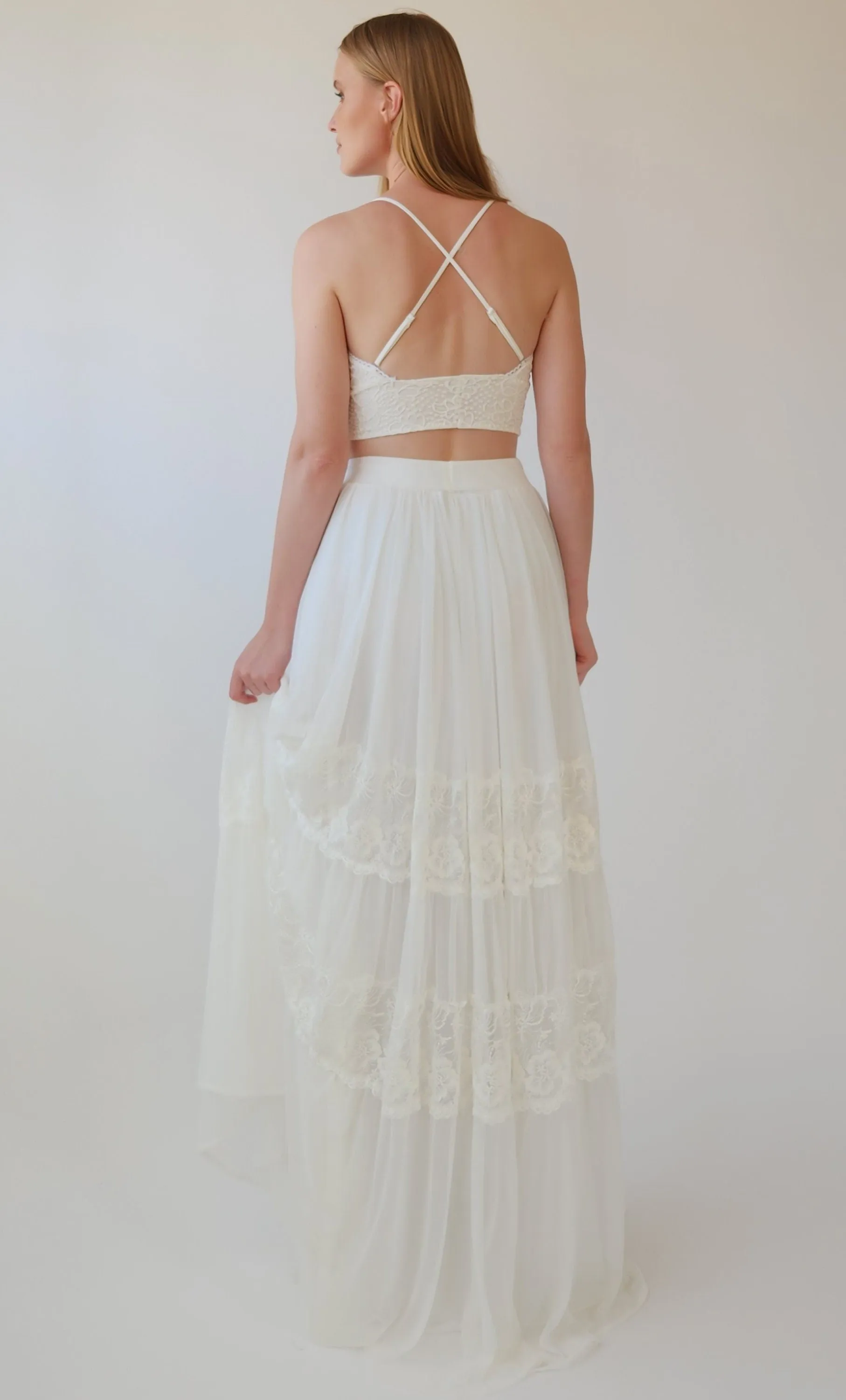 Two Piece top and skirt #1387