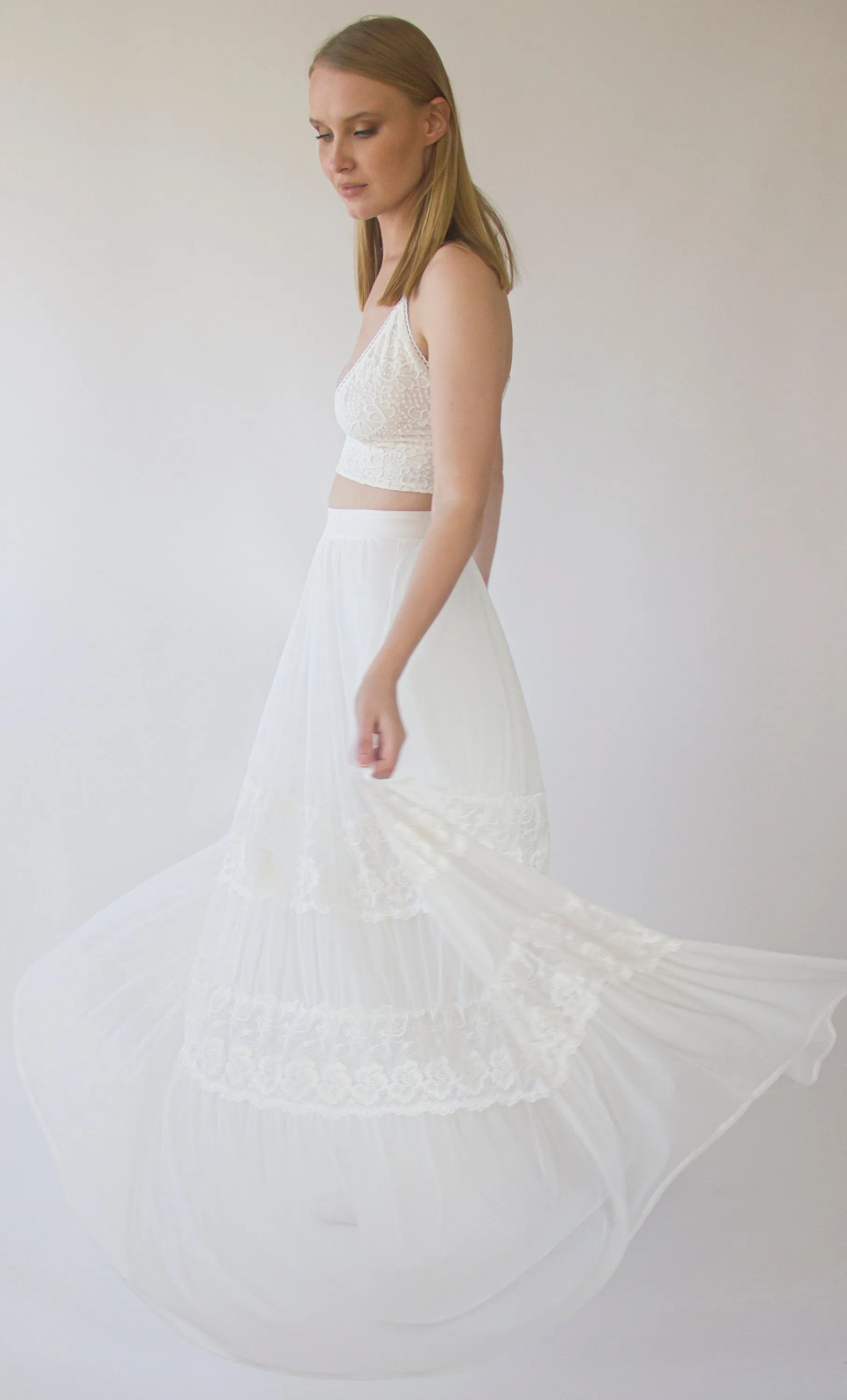 Two Piece top and skirt #1387