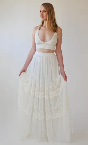 Two Piece top and skirt #1387