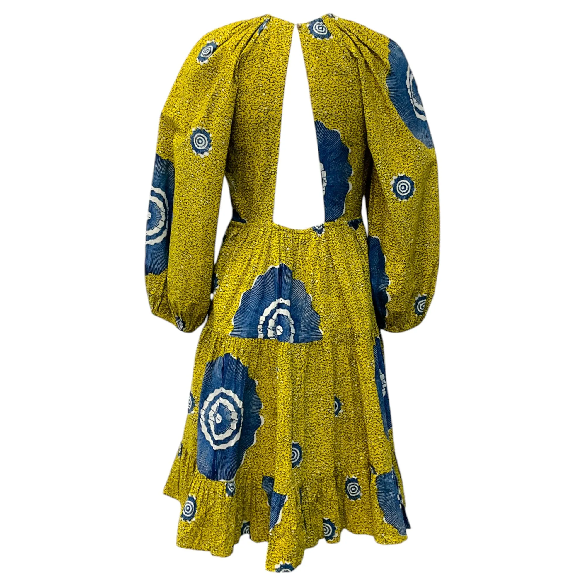 Ulla Johnson Yellow / Blue Print Emelyn Dress