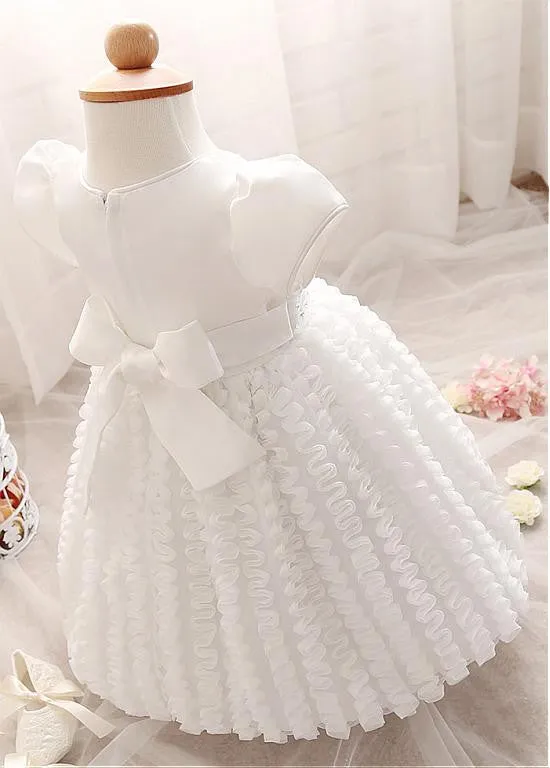 Unique Flower Girl Dresses With Rhinestones