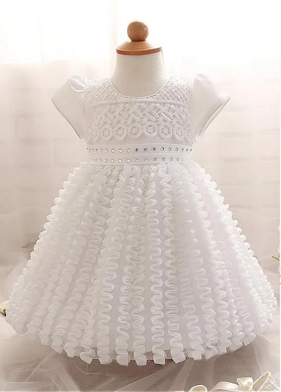 Unique Flower Girl Dresses With Rhinestones