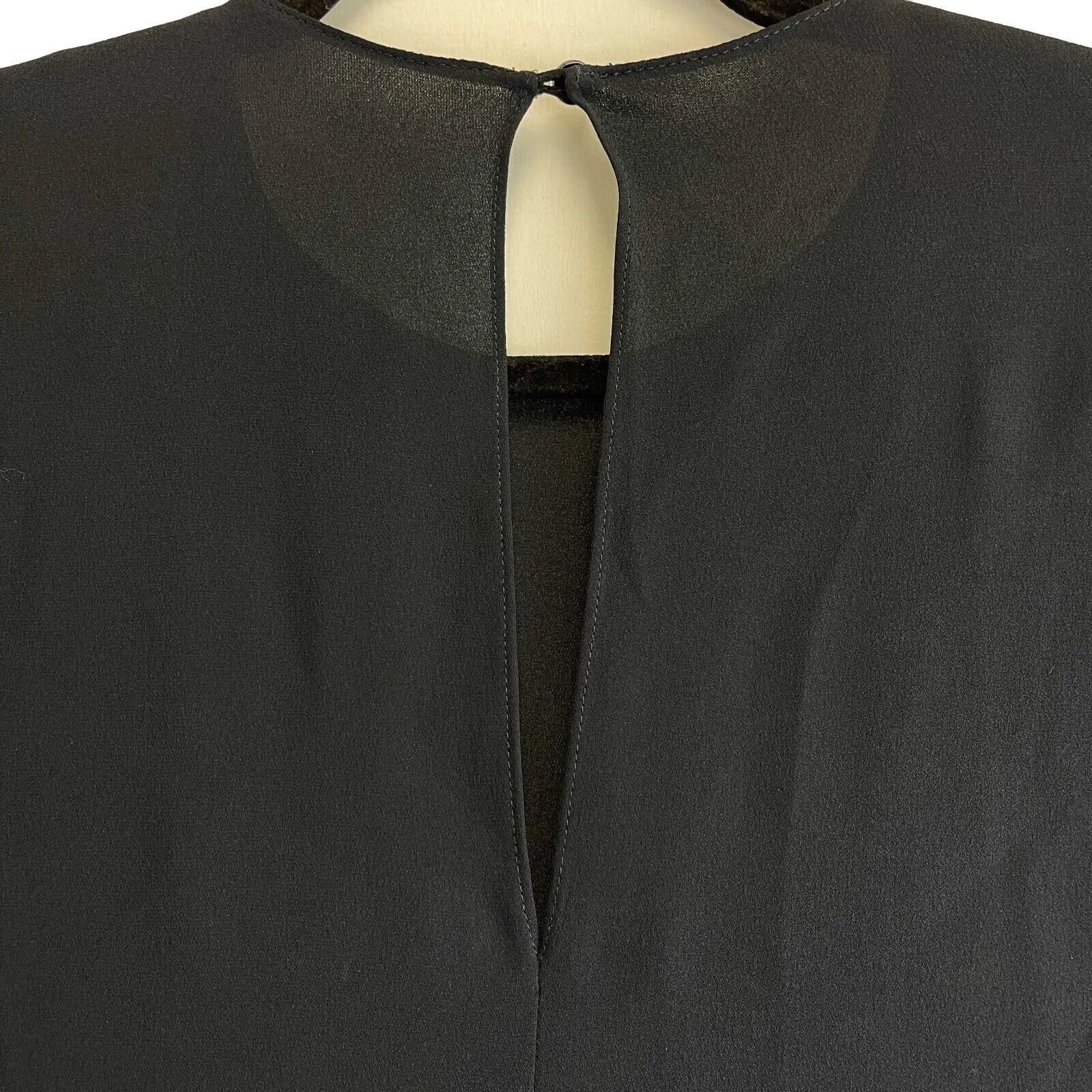 Valentino - Black Shawl Dress- Dark Blue/Black - Size 2