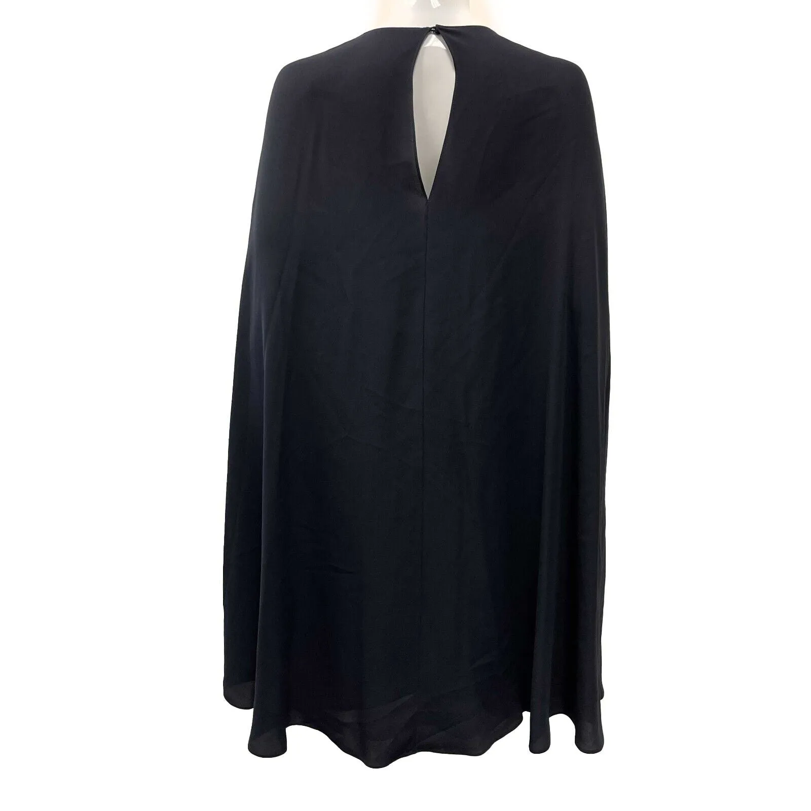 Valentino - Black Shawl Dress- Dark Blue/Black - Size 2