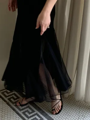 Velvet midi dress