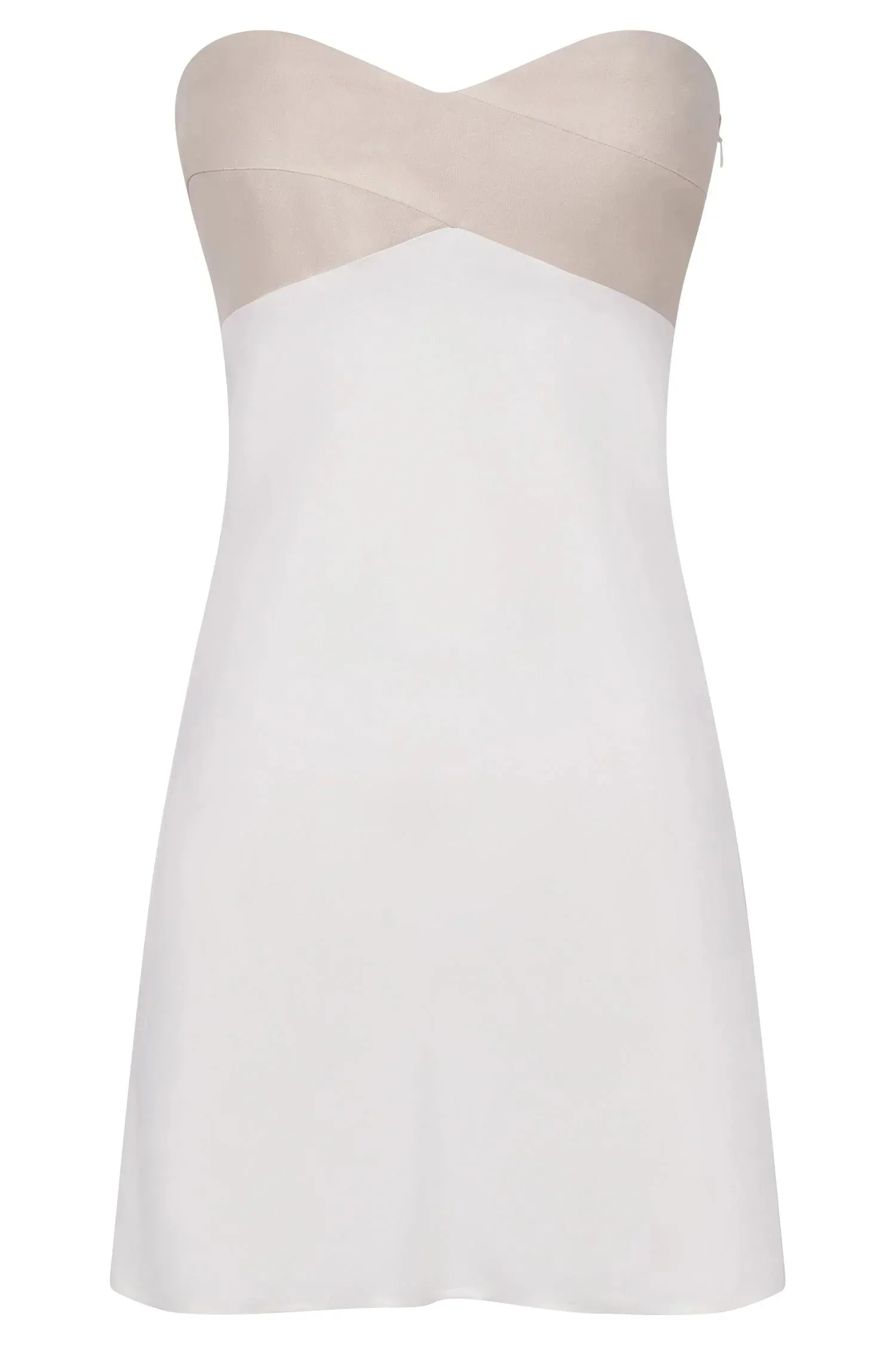 Veronica Strapless Mini Dress - Multi Bone