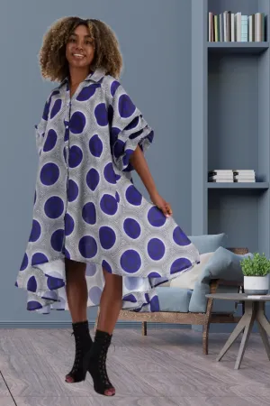 Vibrant Dot African Dress
