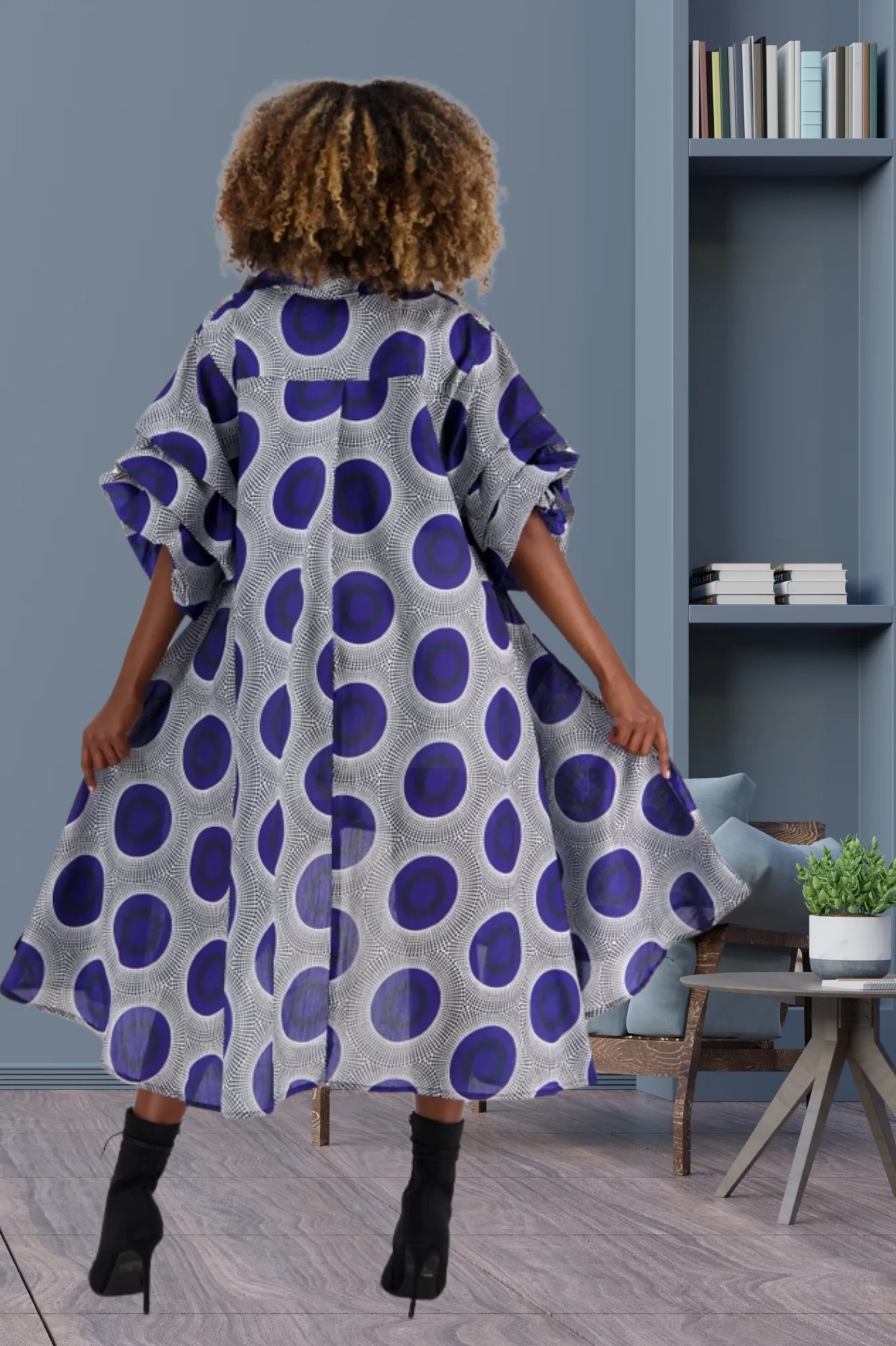Vibrant Dot African Dress