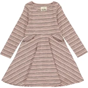 Vignette Pink & Brown Stripe Merilee Dress