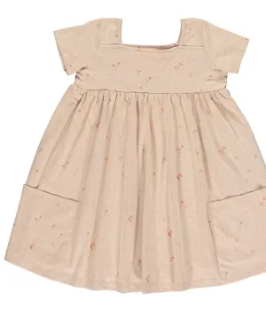 Vignette Pumpkin Dandelion Long Sleeve Rylie Dress: Sizes 2 to 7