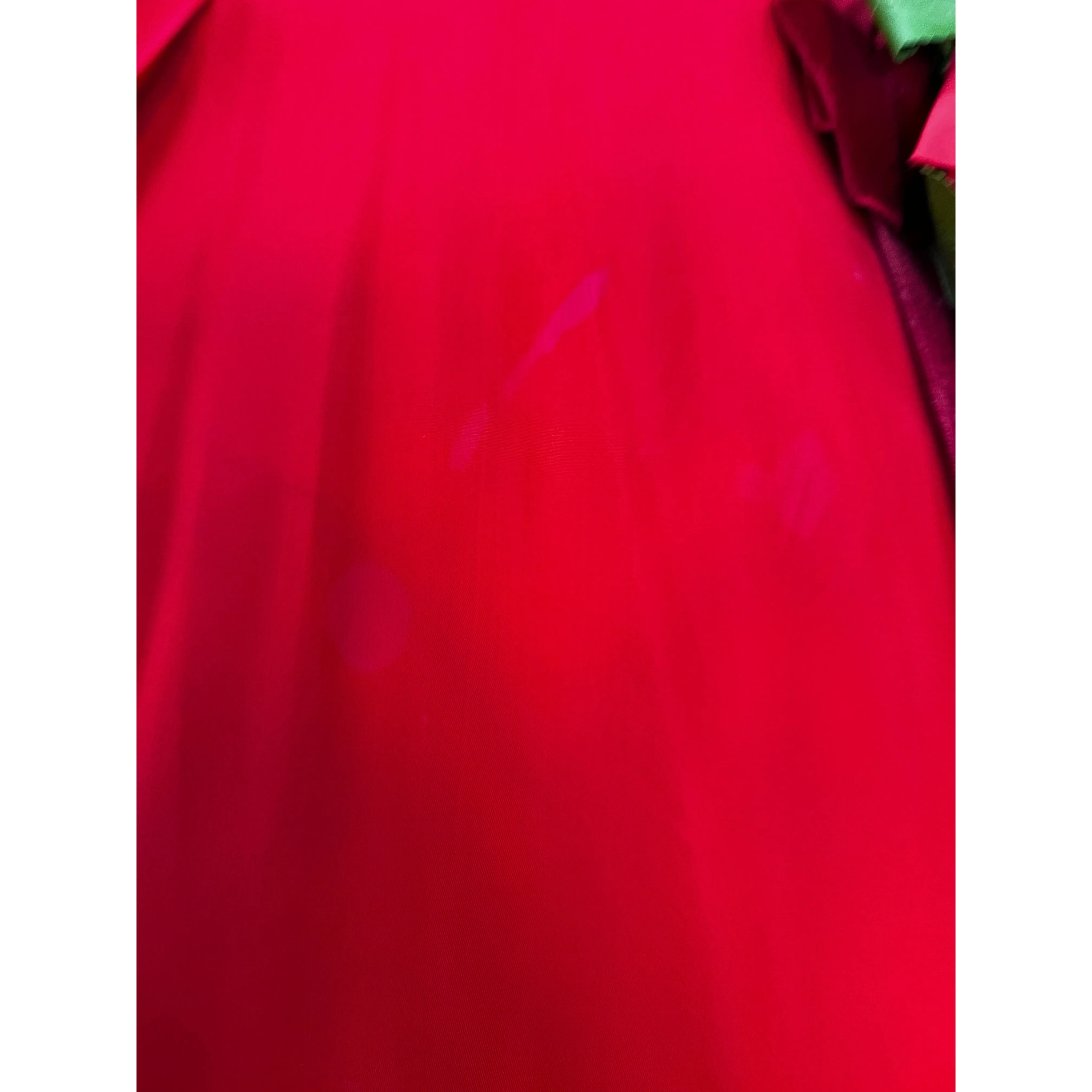Vintage MCM Red Rayon Satin Party Dress Gay Gibson 1950s 35-28-Free