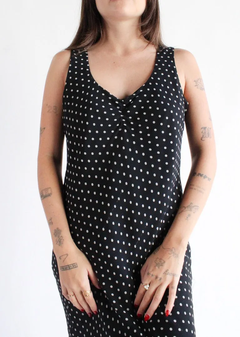 Vintage Polka Dot Dress D0096