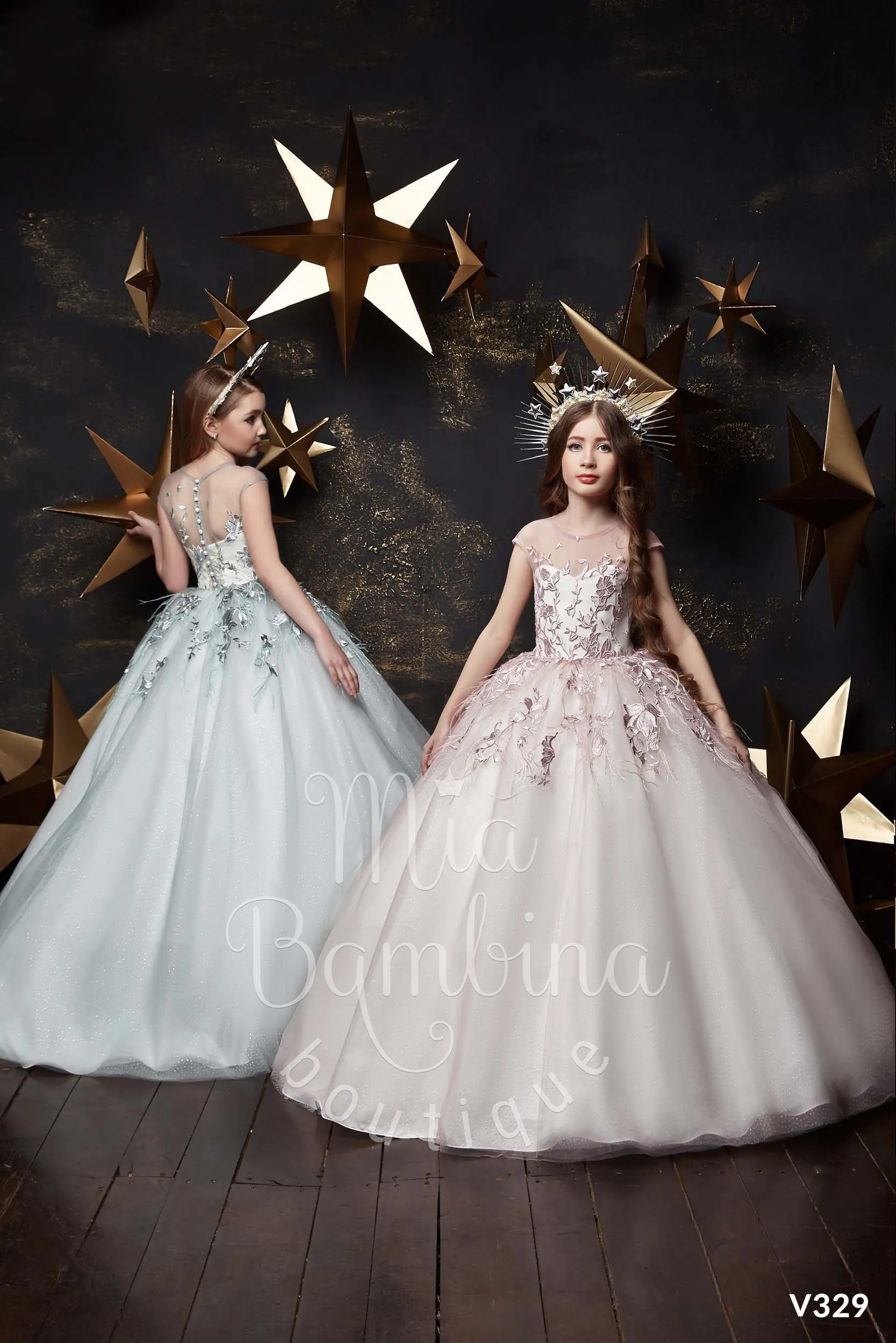 Virginia Flower Girl Dress in Blush