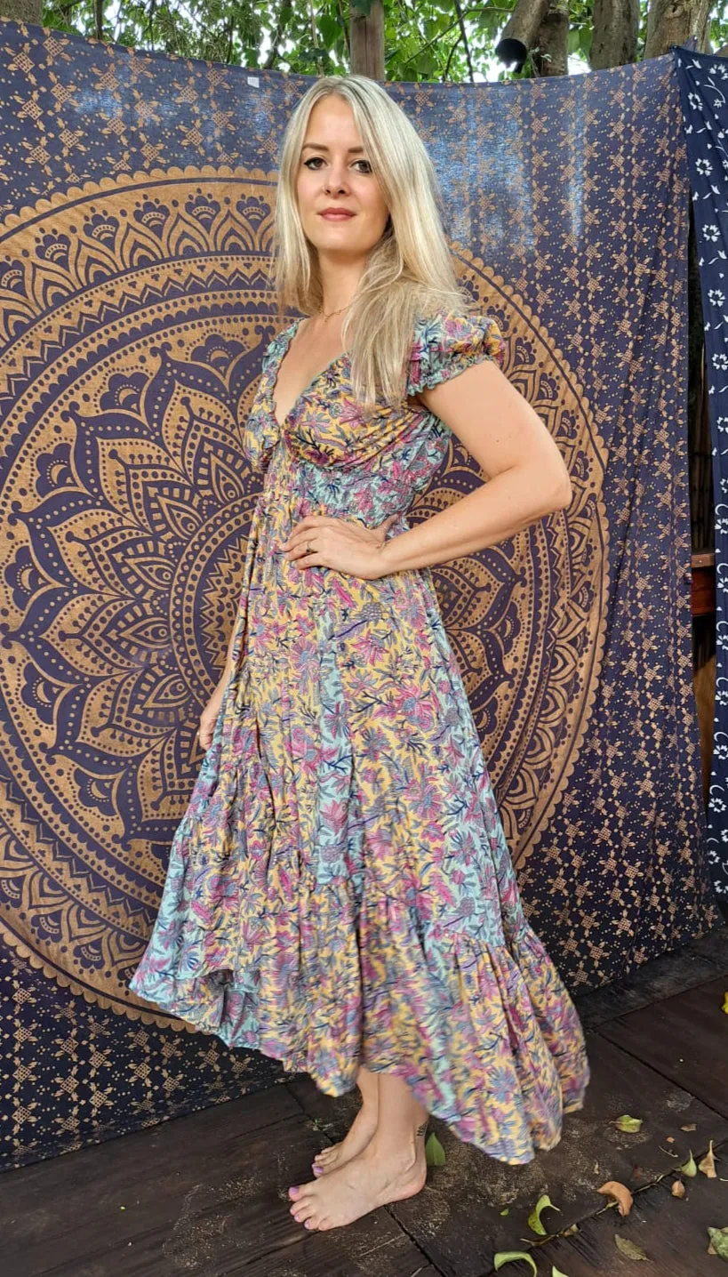 Whispering Willow Silk Dress