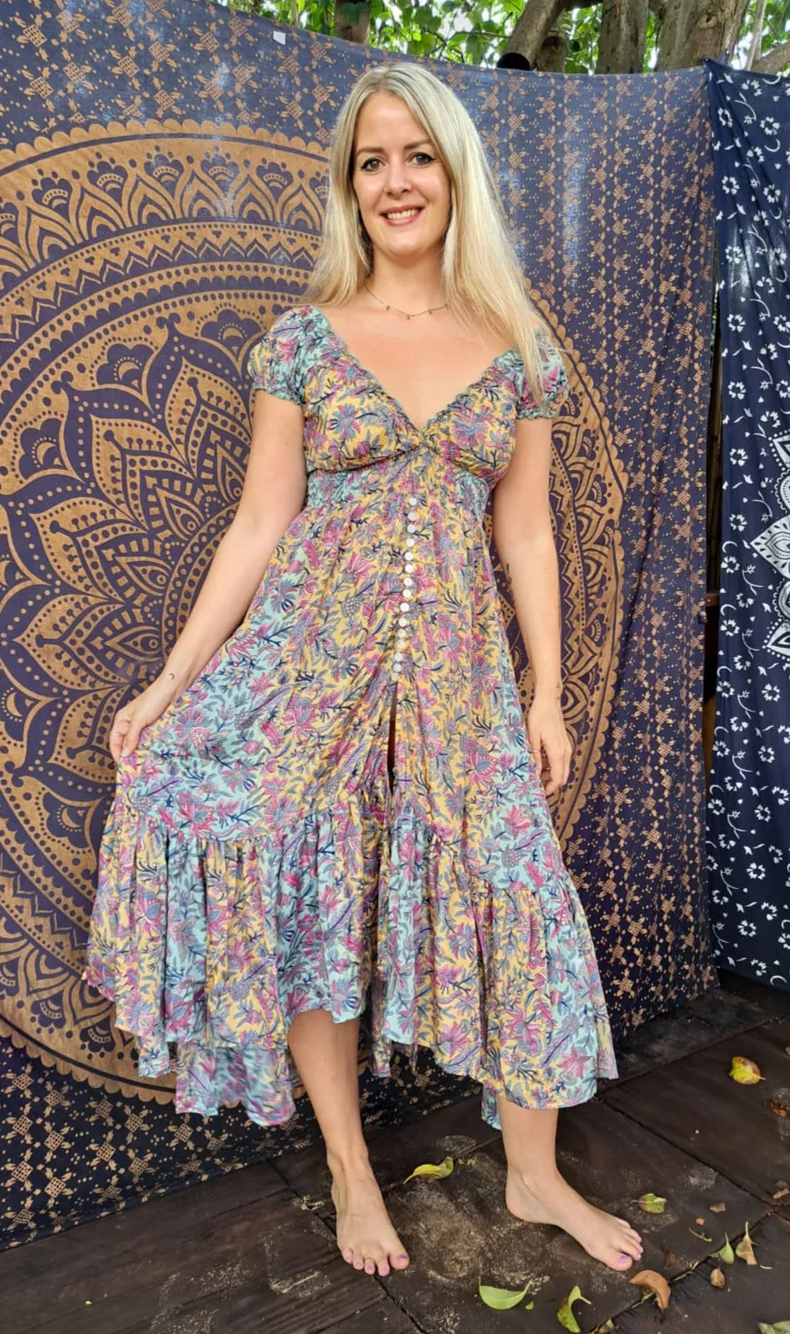 Whispering Willow Silk Dress