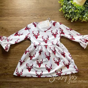 White Deer Dress