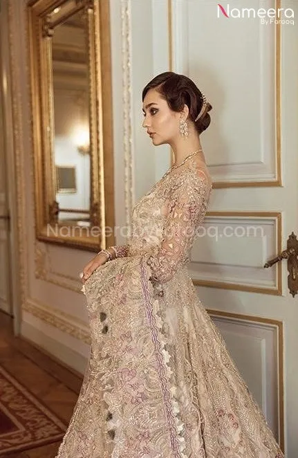 White Wedding Lehenga Bridal Pakistani Dress #BN792