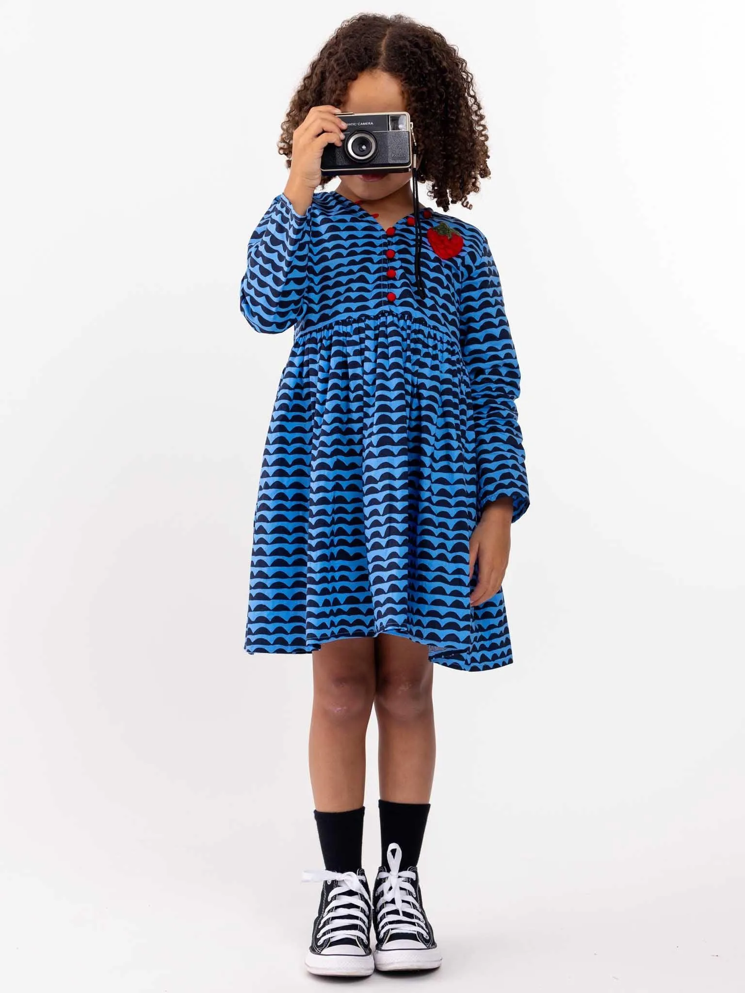 Wiggly Blue Adriana Dress