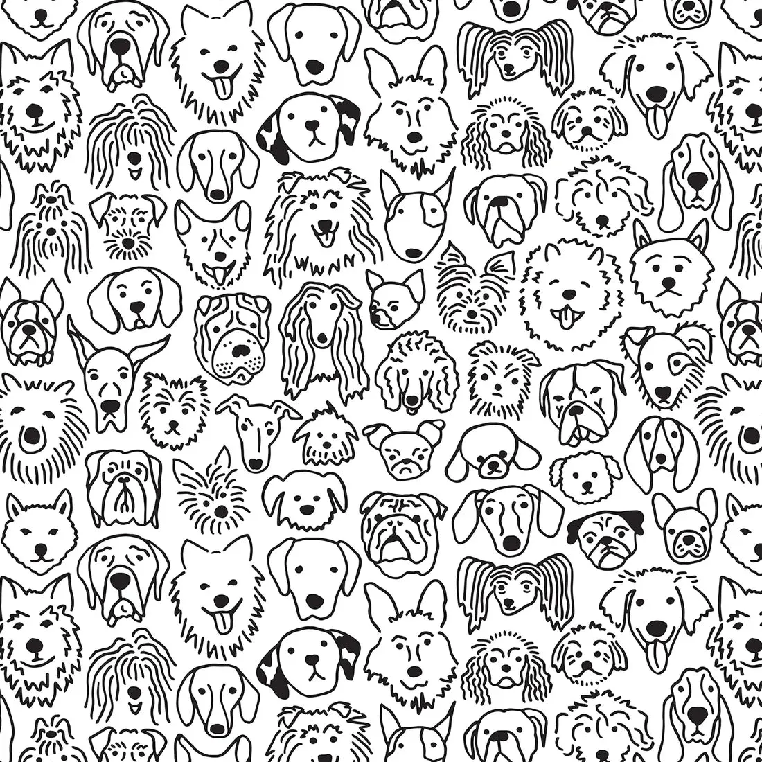 Winter Water Factory - Cedar Dress - Dogs Black