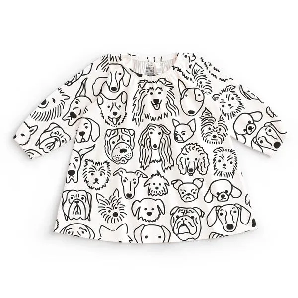 Winter Water Factory - Cedar Dress - Dogs Black