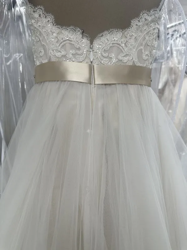 WToo Size 0 Rowena Ivory/Champagne Gown